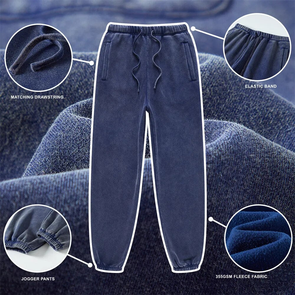 ZODF Washed Thick Fleece Sweatpants