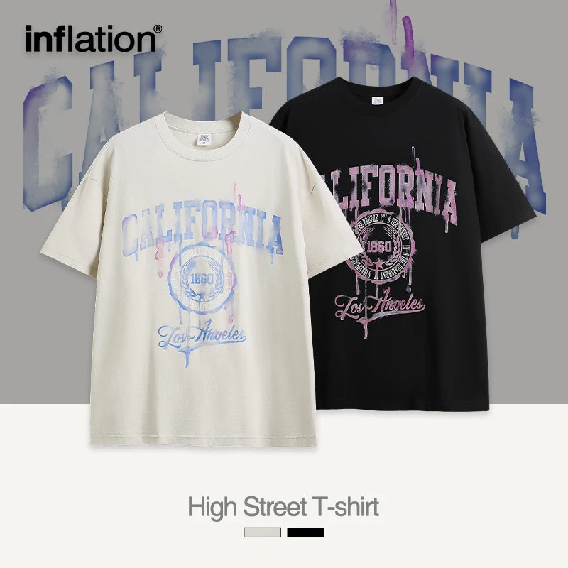 INFLATION California Letter Printed T-shirt