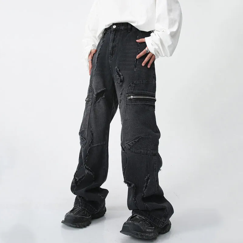 IEFB Ripped Cargo Jeans