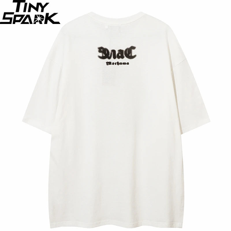 Shadow Graphic Hip Hop Oversized T-Shirt