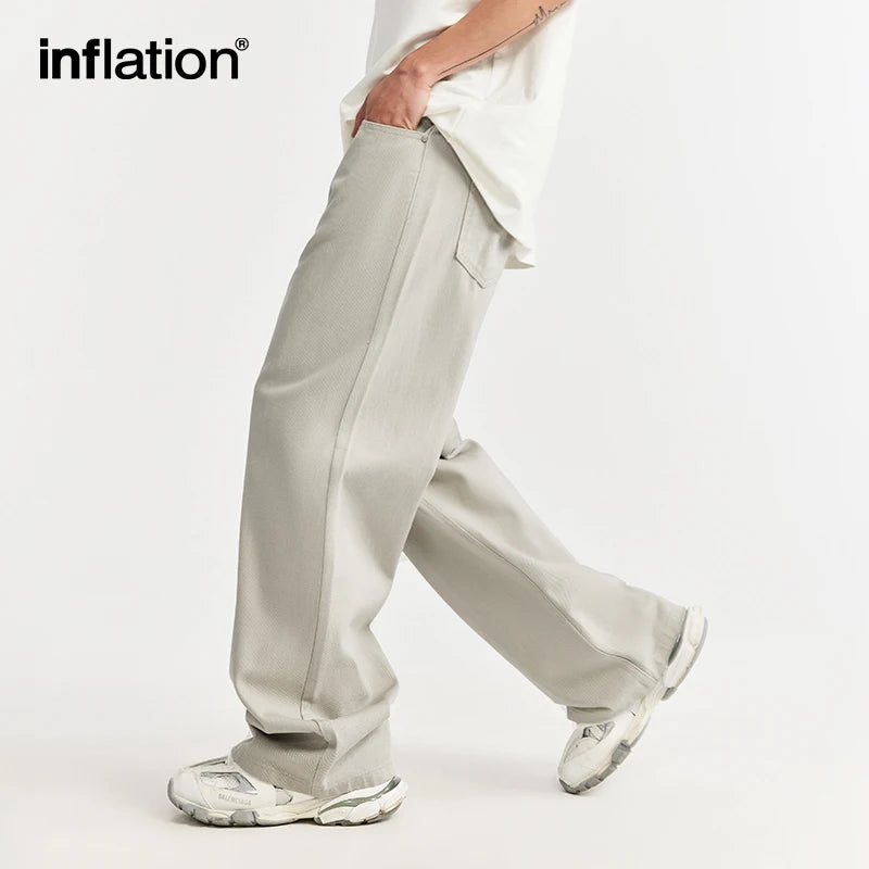 INFLATION Vintage Washed Wide Leg Jeans