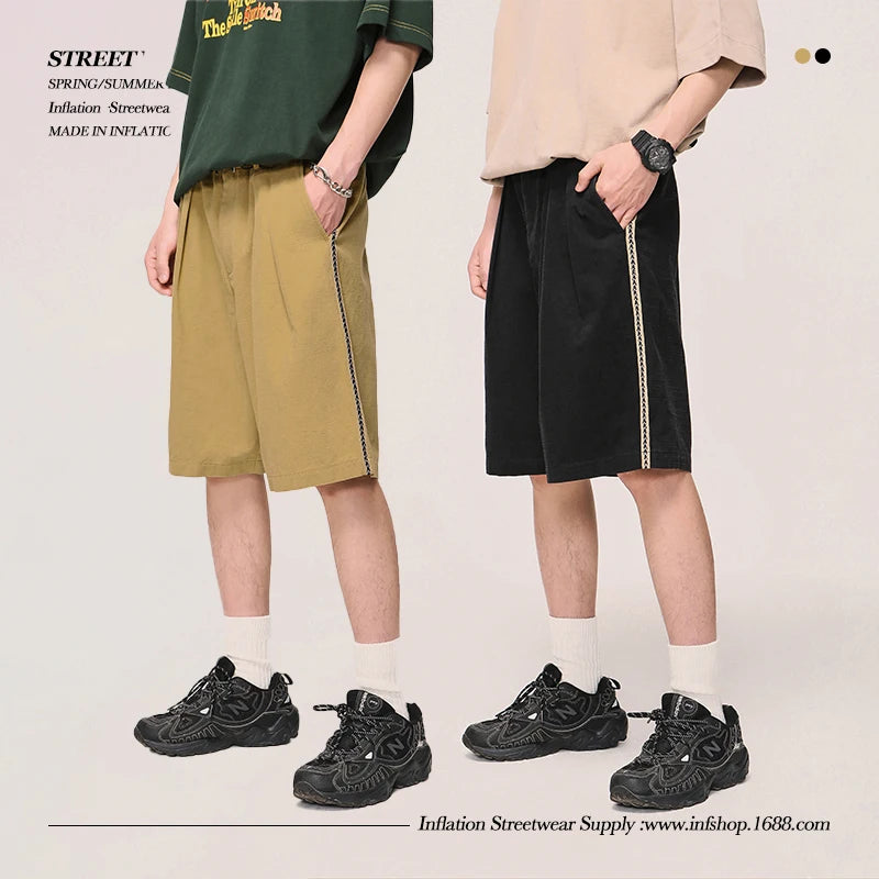 INFLATION Khaki Lounge Chino Shorts