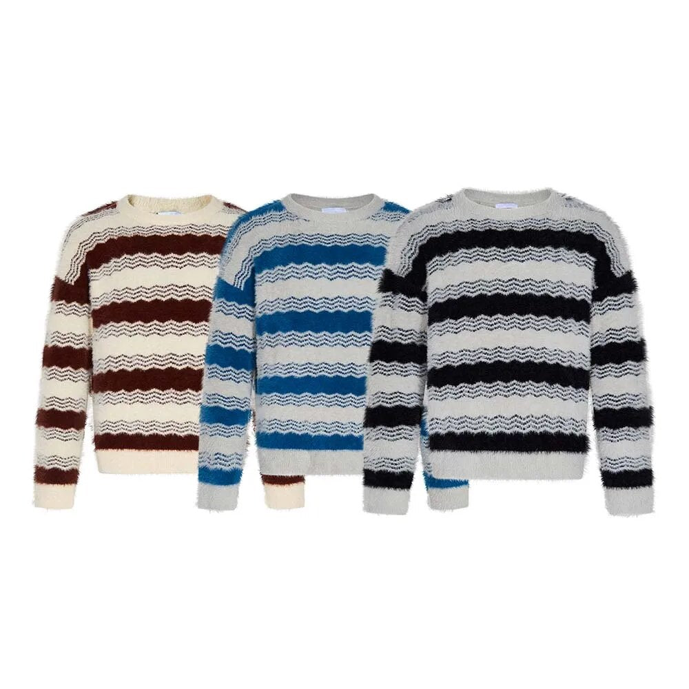 MADE EXTREME Striped Knitted Sweater
