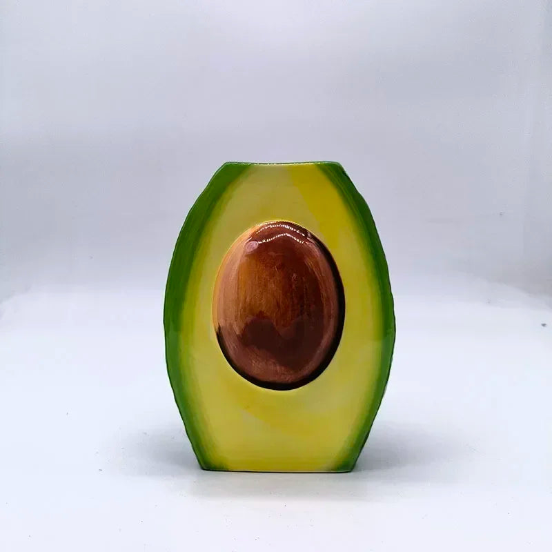 Simulated Avocado Vase