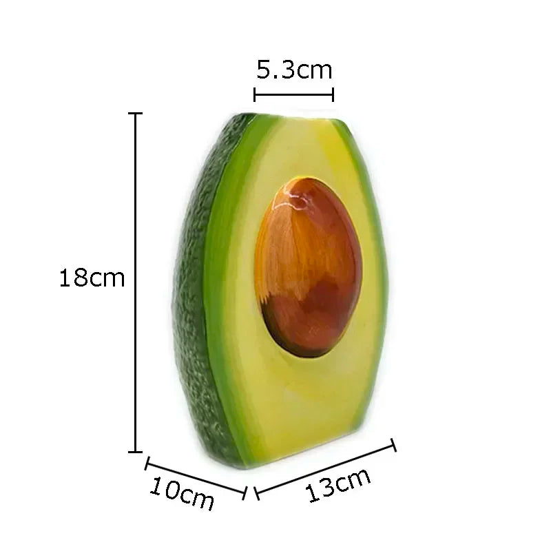 Simulated Avocado Vase