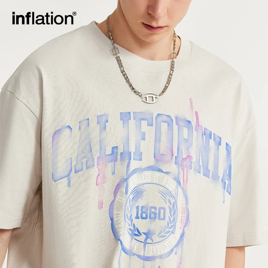 INFLATION California Letter Printed T-shirt