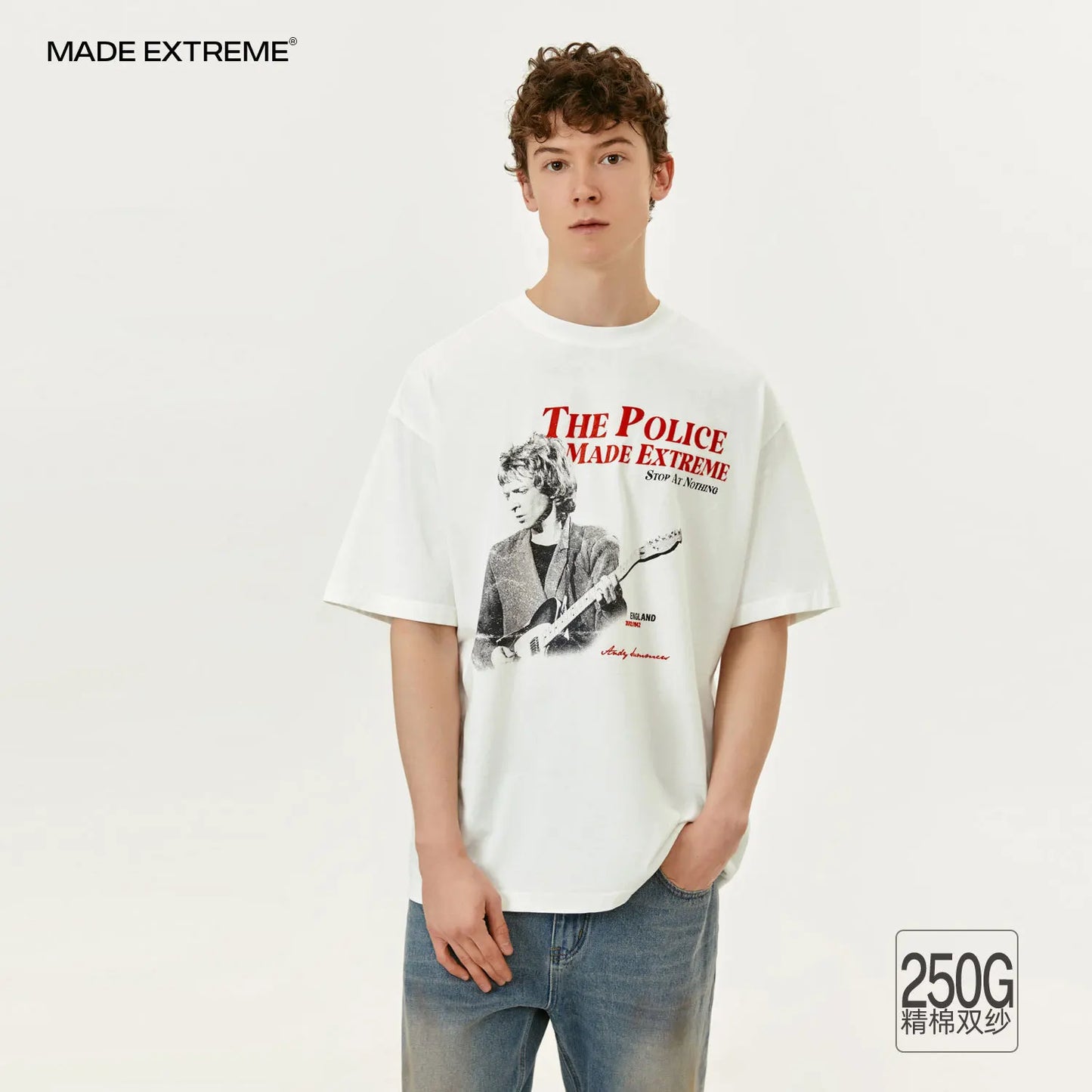 MADEEXTREME Rock Retro Graphic Oversized T-Shirt