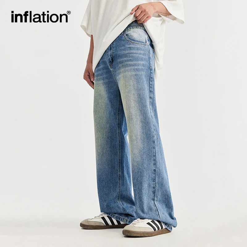 INFLATION Vintage Wash Baggy Jeans