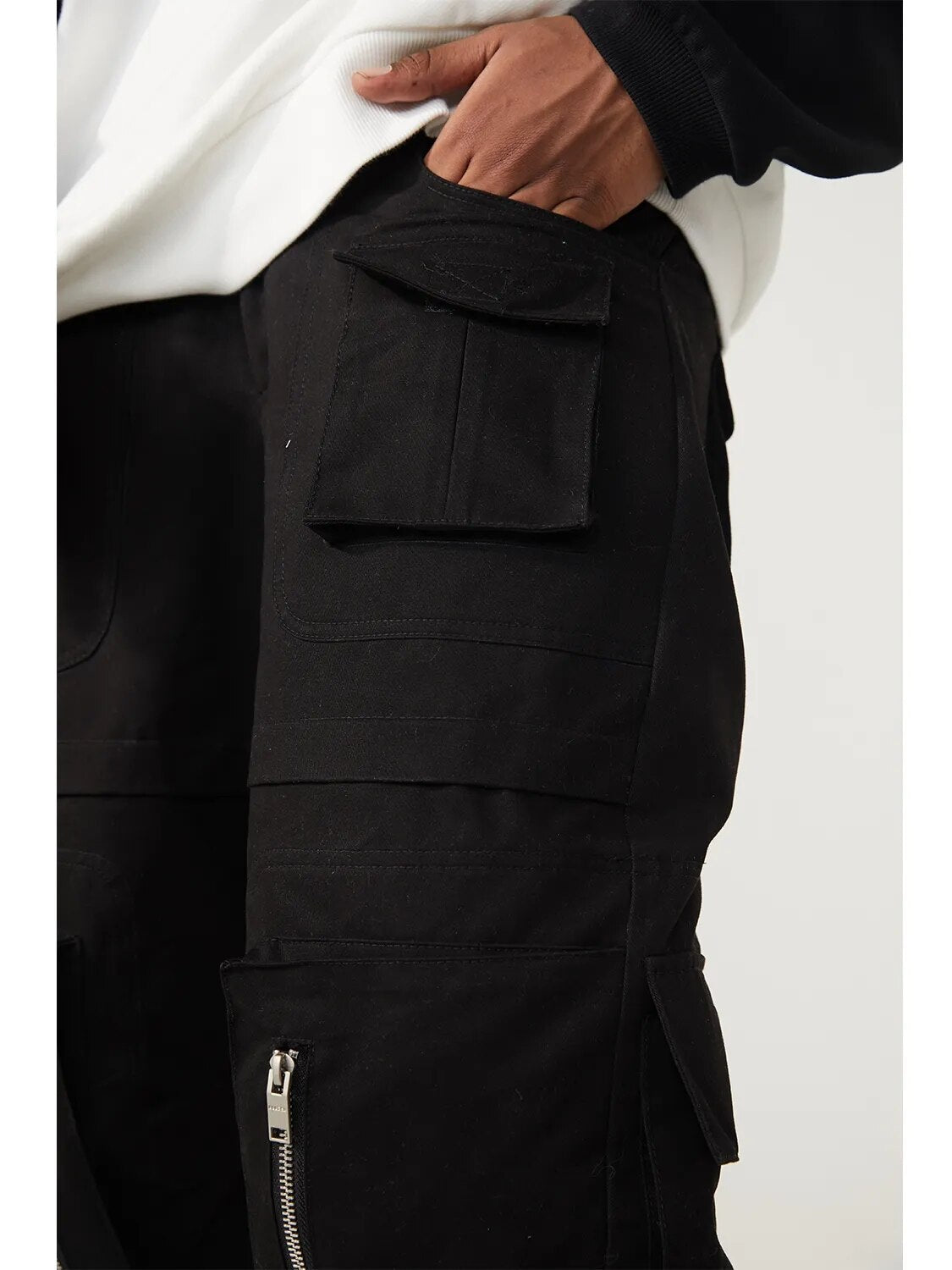 R69 multi-pocket wide-leg Cargo Pants