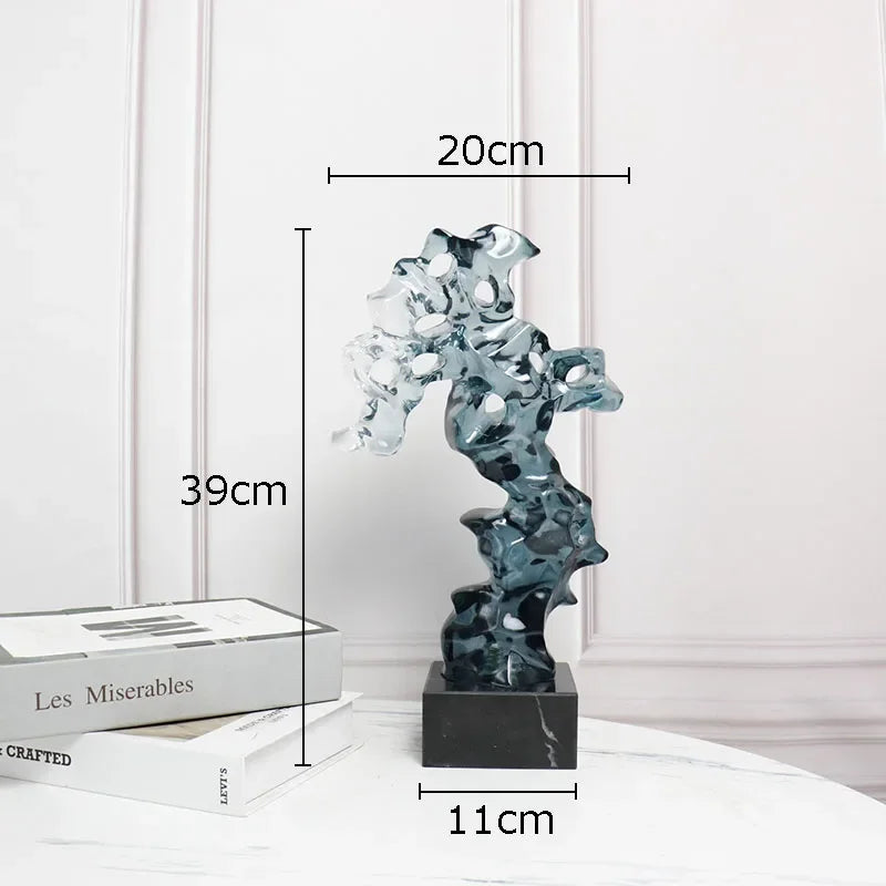 Transparent Taihu Stone Rockery Creative Resin Sculpture