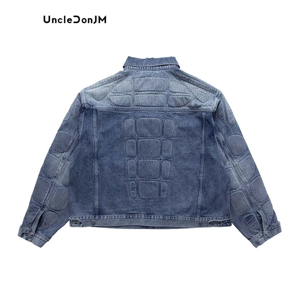 Armor Denim Distressed Oversized Jacket