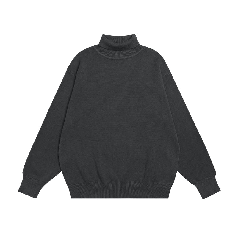 INFLATION Blank Oversized Knit Turtleneck Sweater