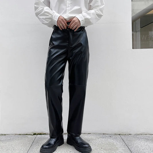IEFB Leather Black Trousers