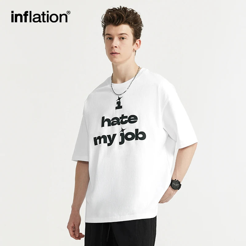 Casual Cotton "I hate my job"  Printed Short Sleeve Tee