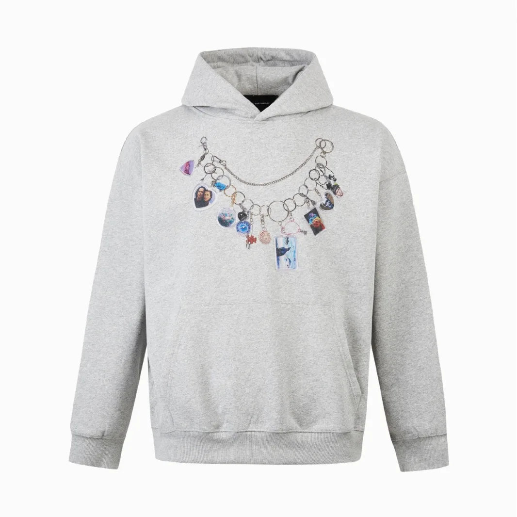 MADE EXTREME Necklace Print Hoodie