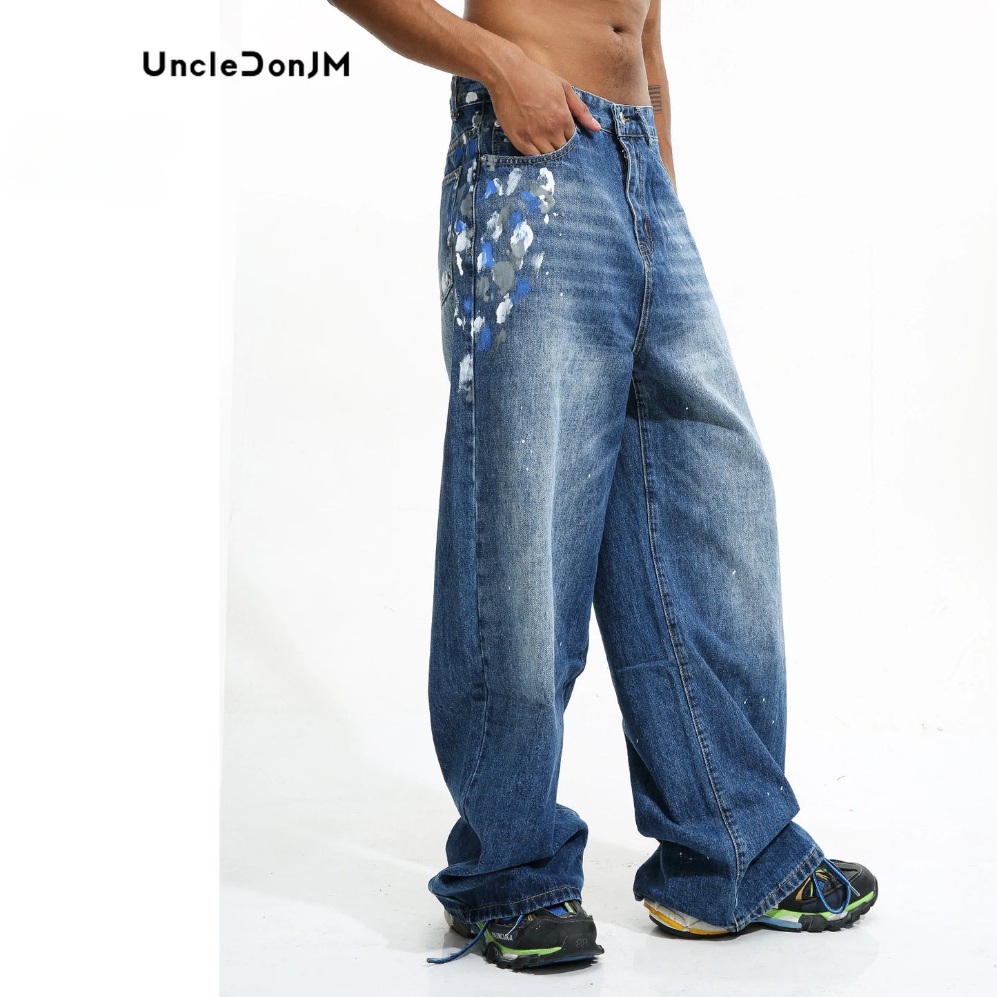 Canvas of Cool Dirty Fit Baggy Jeans