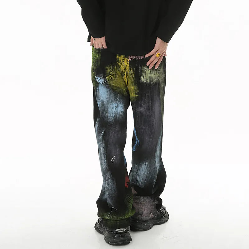 IEFB Halo Dyed Colored Baggy Jeans