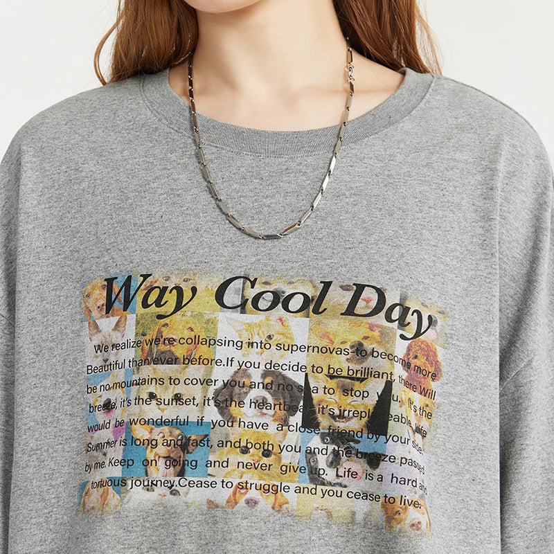 INFLATION Way Cool Day Graphic Oversized T-shirt