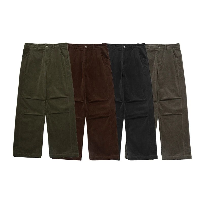 Corduroy Cut Wide-Leg Pants