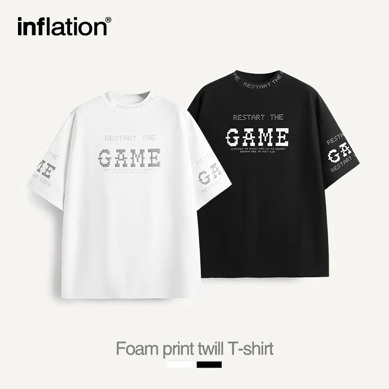 GAMER 01 Heavyweight Mock Neck Oversized Tee