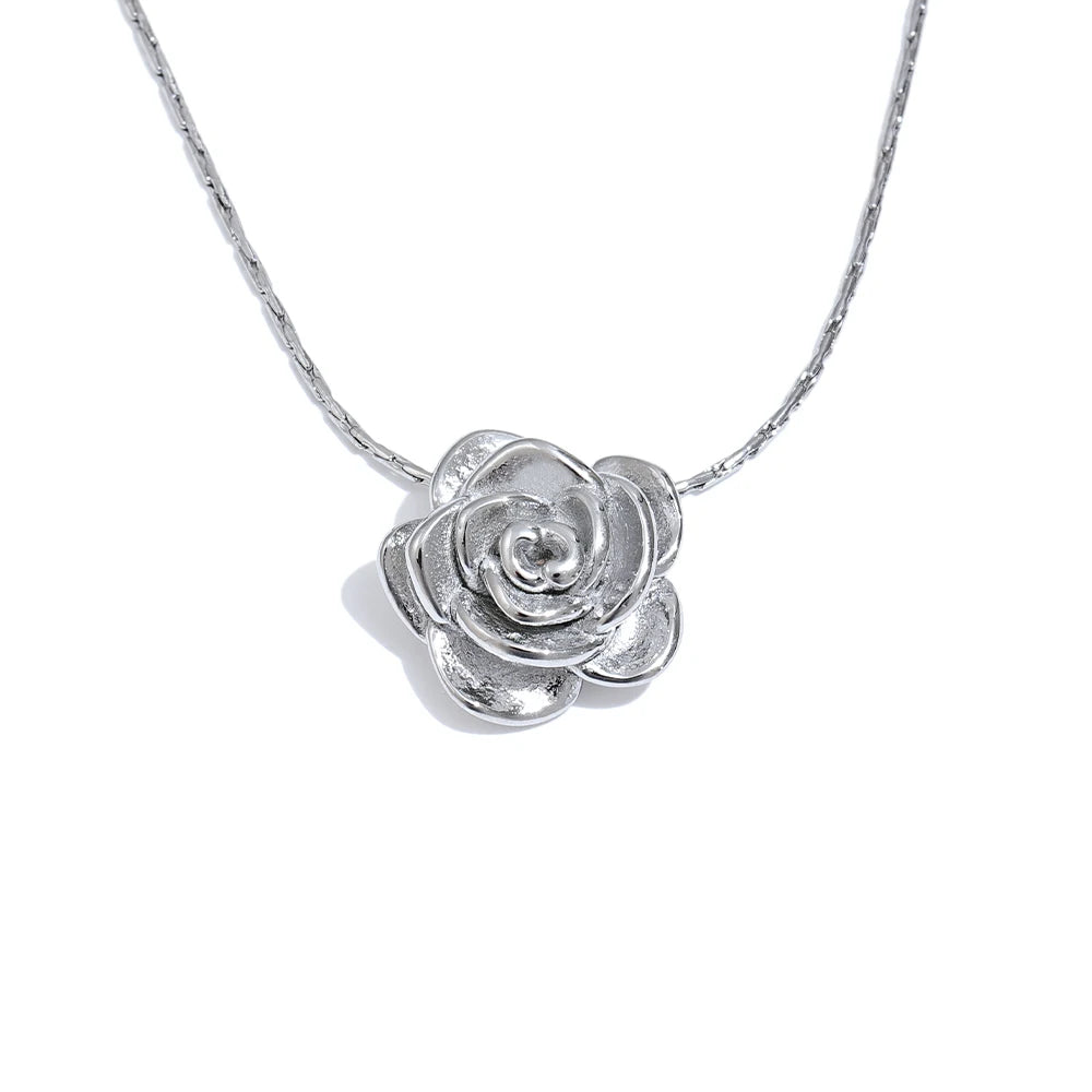 Stereoscopic Flower Pendant