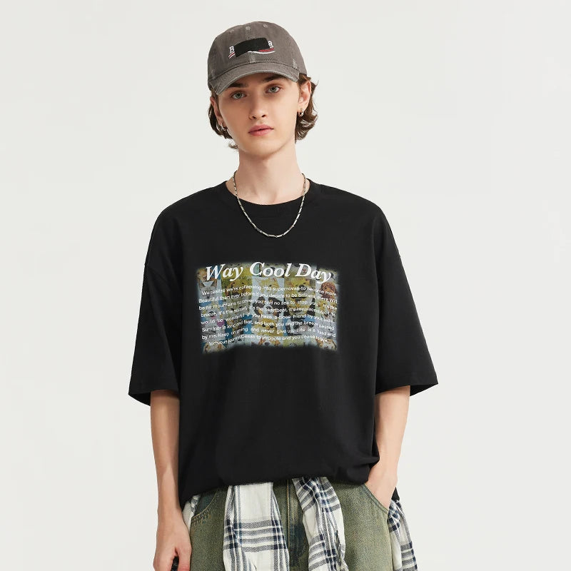 INFLATION Way Cool Day Graphic Oversized T-shirt