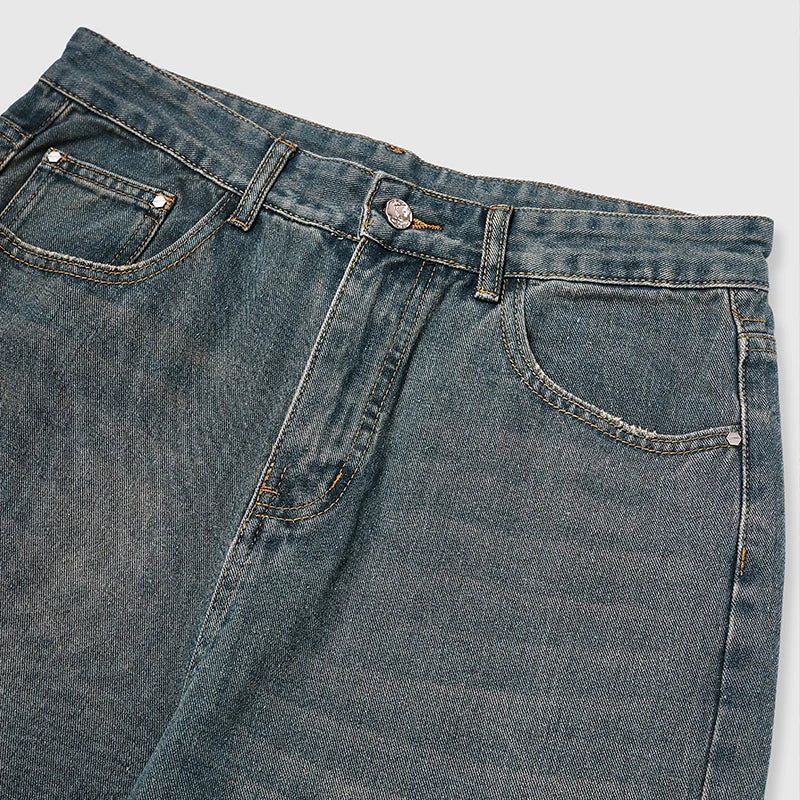 Classic High Street Washed Denim Jeans