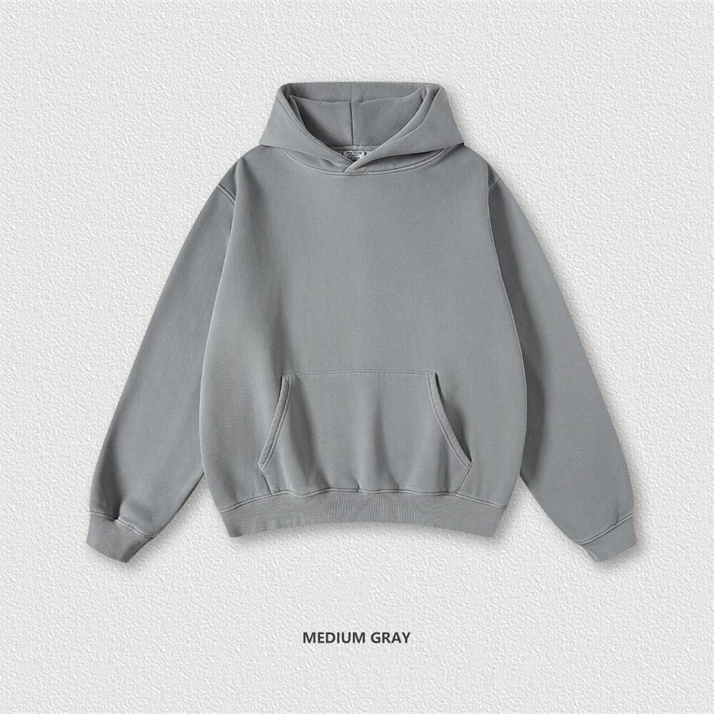 ZODF Washed Fleece Oversized Hoodie