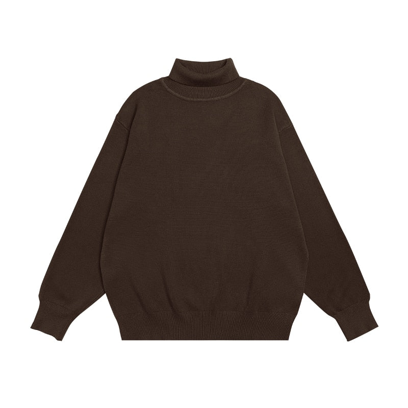 INFLATION Blank Oversized Knit Turtleneck Sweater