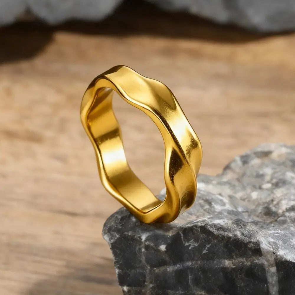 M1-FLUX BAND | Industrial Distorted Liquid Metal Rings
