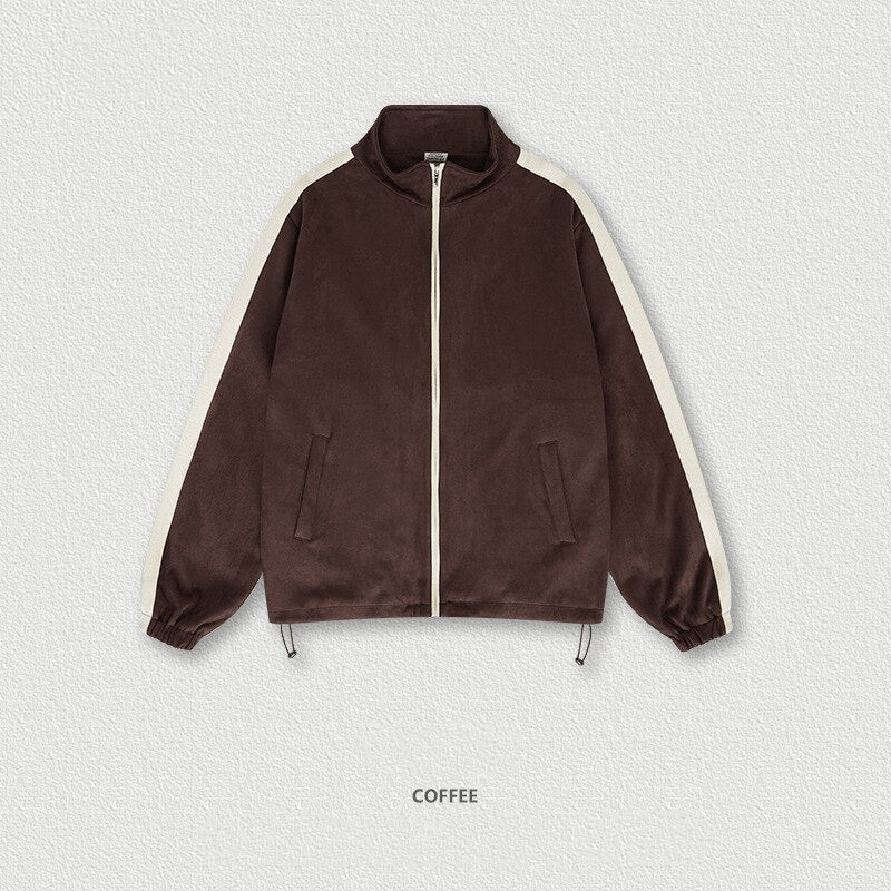 ZODF Retro Suede Zipper Jackets