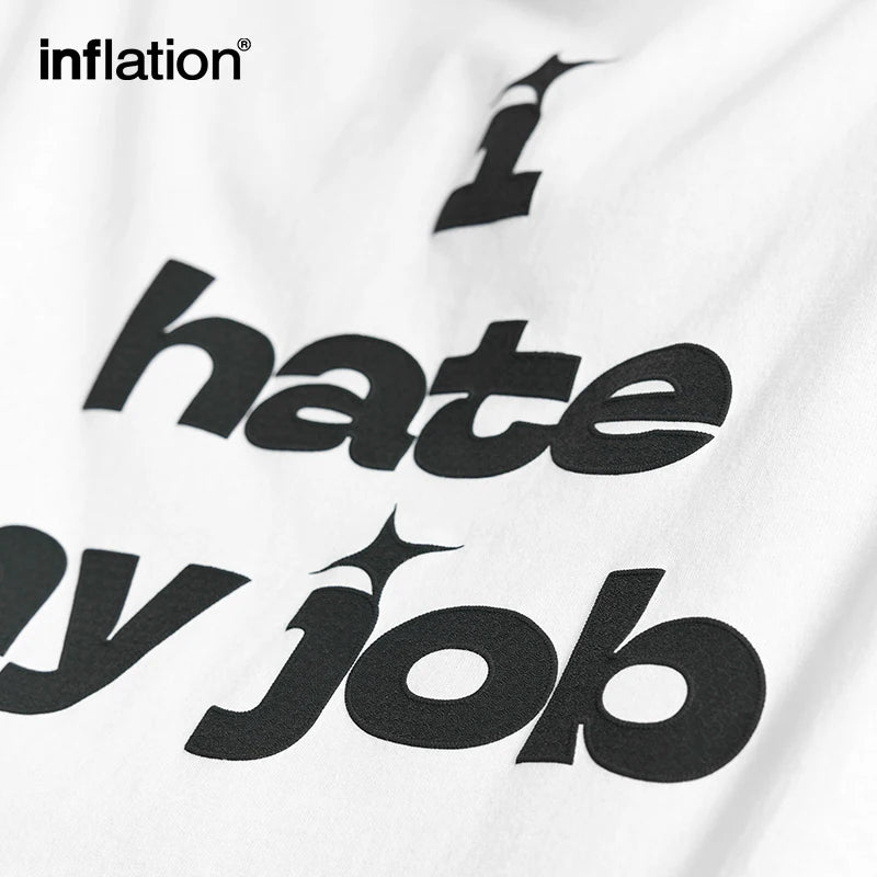 Casual Cotton "I hate my job"  Printed Short Sleeve Tee