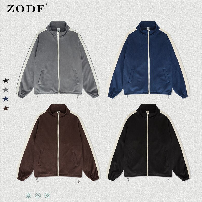 ZODF Retro Suede Zipper Jackets