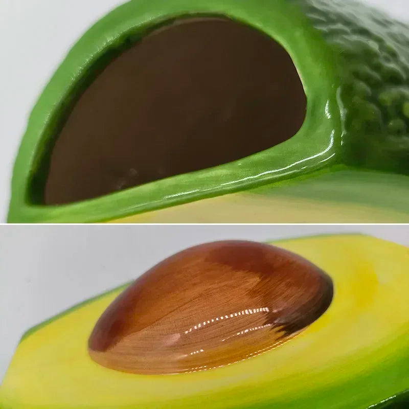 Simulated Avocado Vase