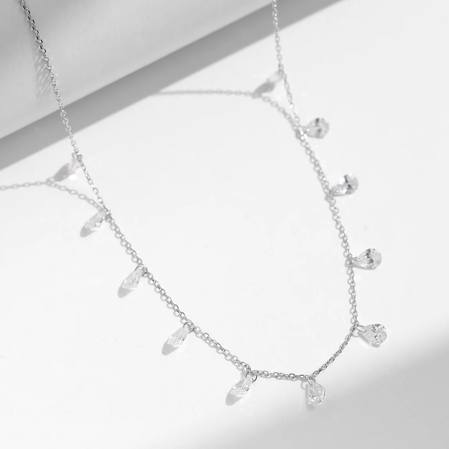 Stackable Clavicle Sparkling Zircon Neck Chain