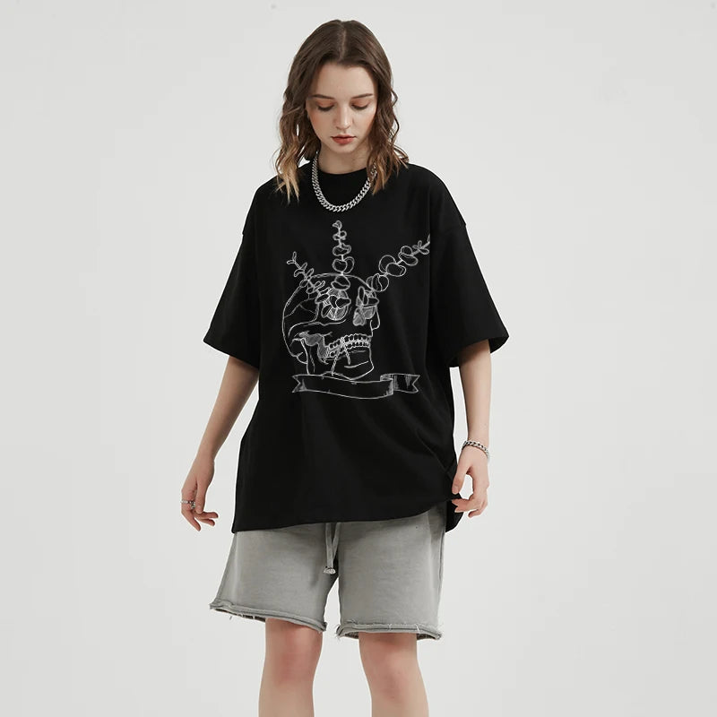 Skull Graphic Black T-Shirt