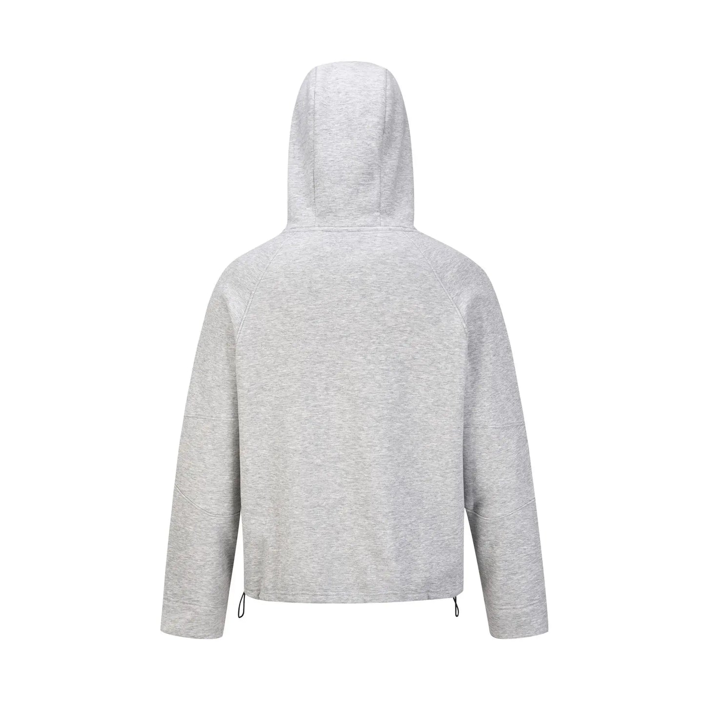 MADE EXTREME Fleece Solid Color Casual Half-zip Hoodie