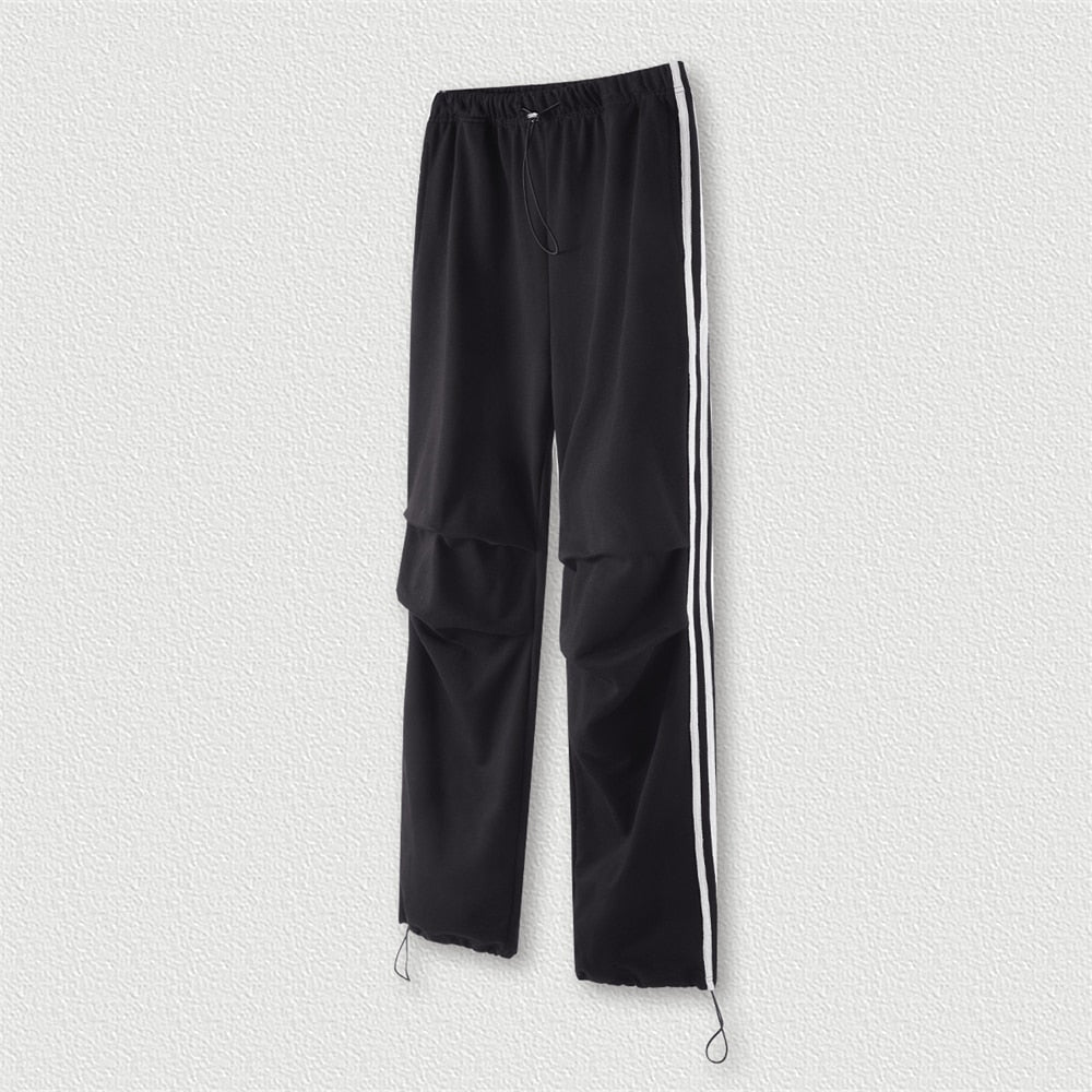 ZODF Oversized Straight Double Knee Paratrooper Trousers