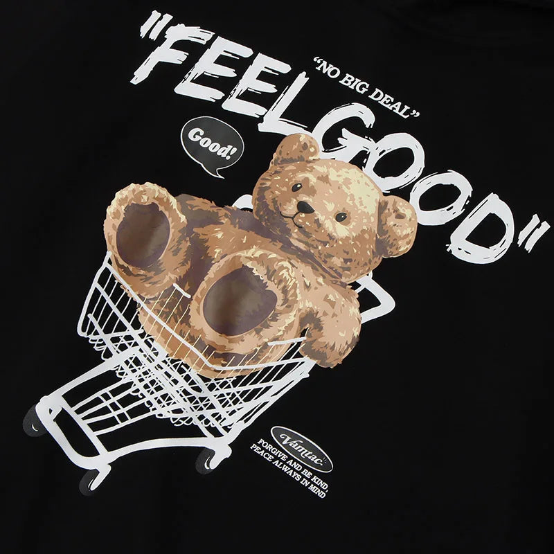 Feel Good Bear Graphic Hoodie