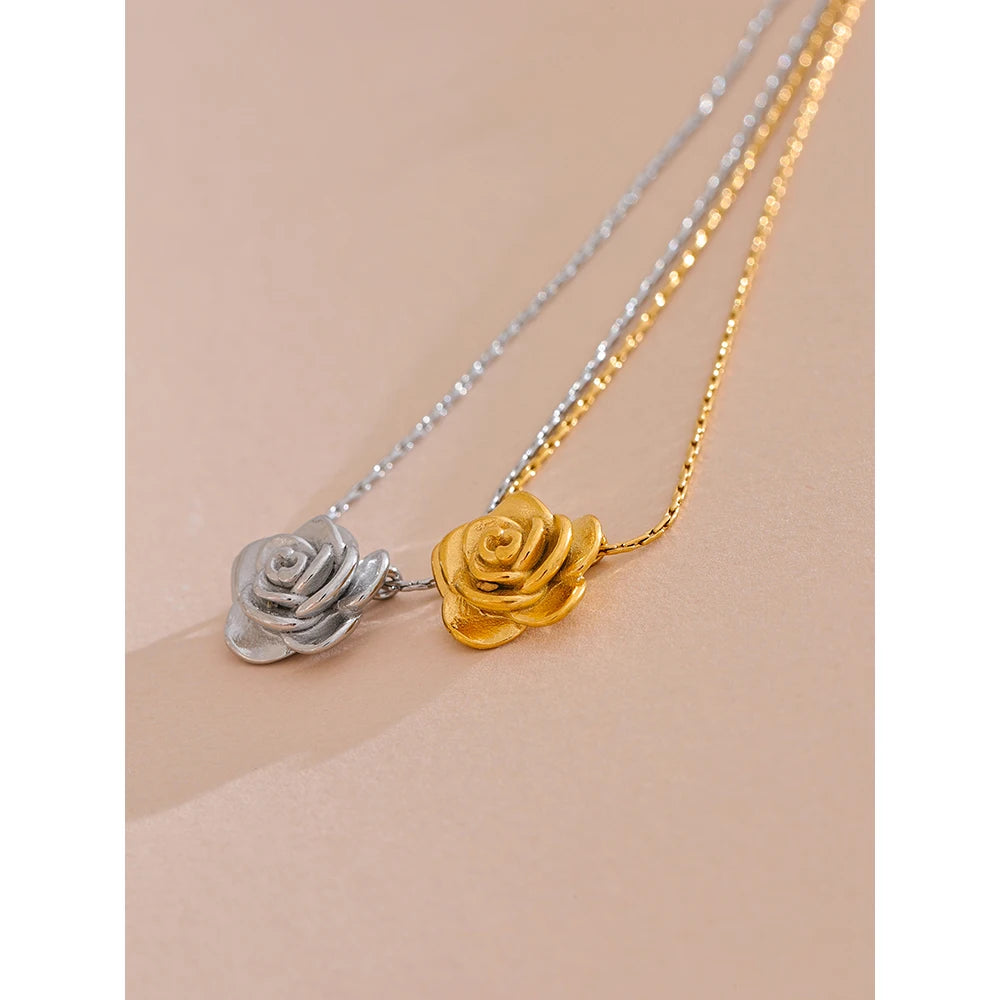 Stereoscopic Flower Pendant