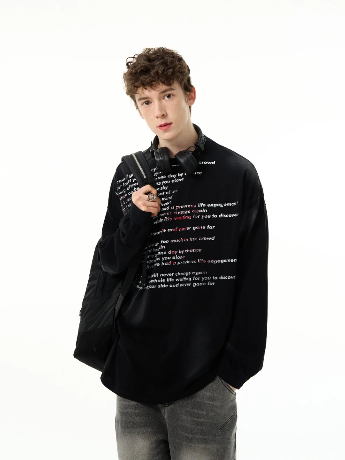 Letters Graphic Oversized T-Shirt