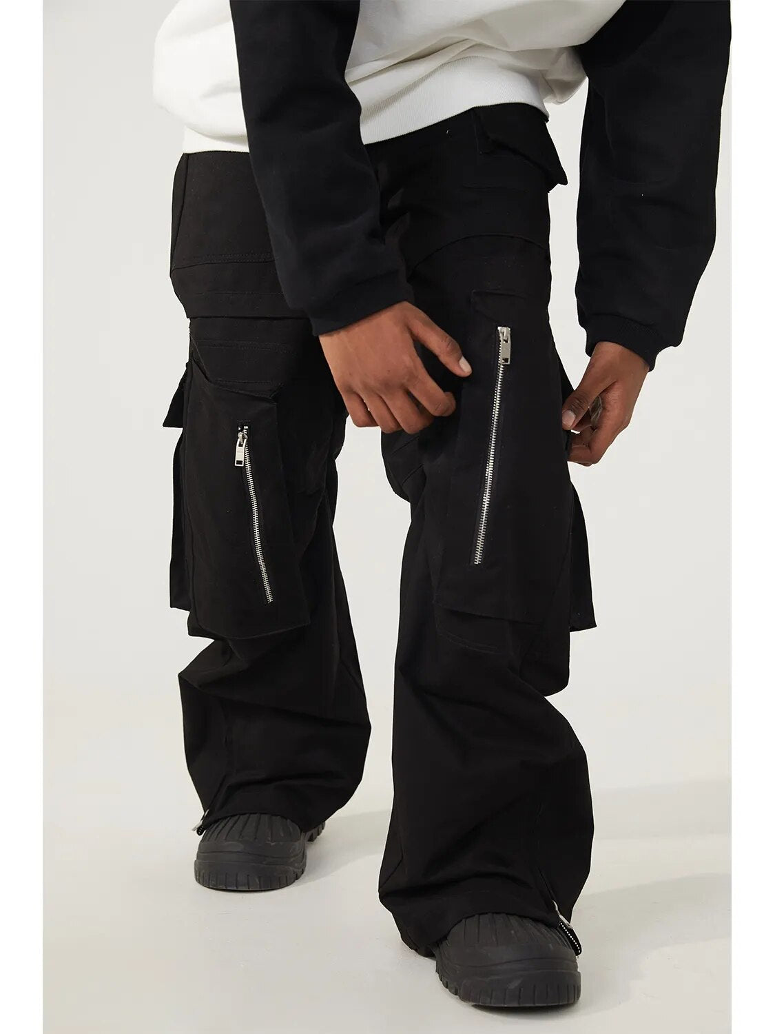 R69 multi-pocket wide-leg Cargo Pants