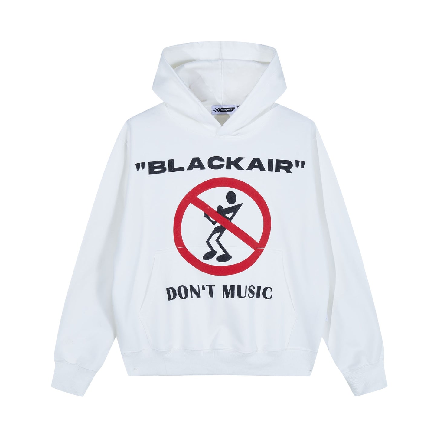 BLACK AIR Prohibited Slogans Hoodie