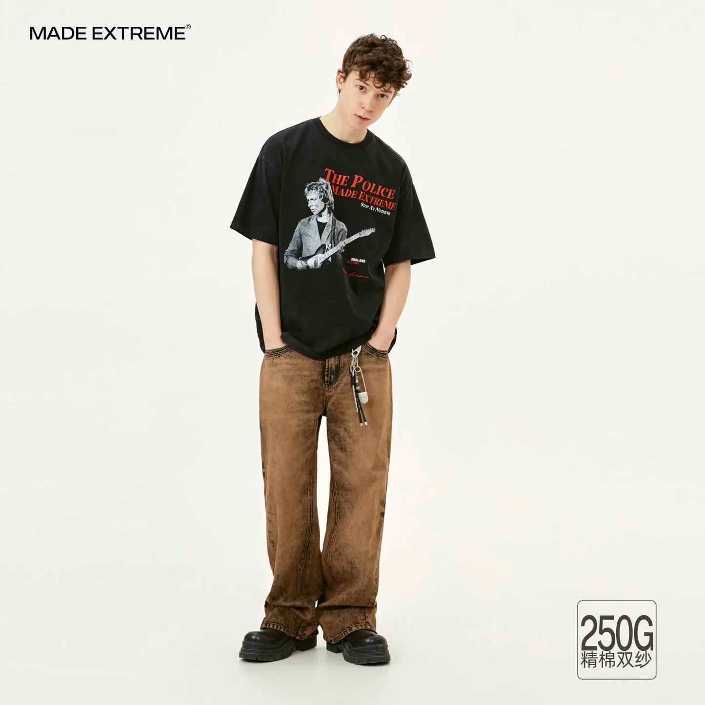 MADEEXTREME Rock Retro Graphic Oversized T-Shirt