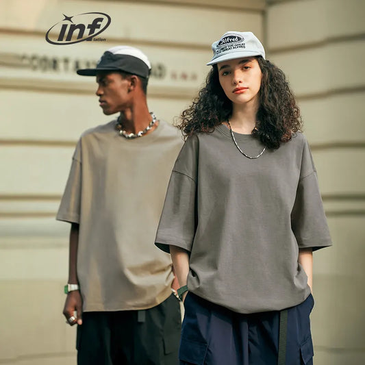 INFLATION Soft Touch 100% Cotton Blank Heavy Weight Oversized T-Shirt