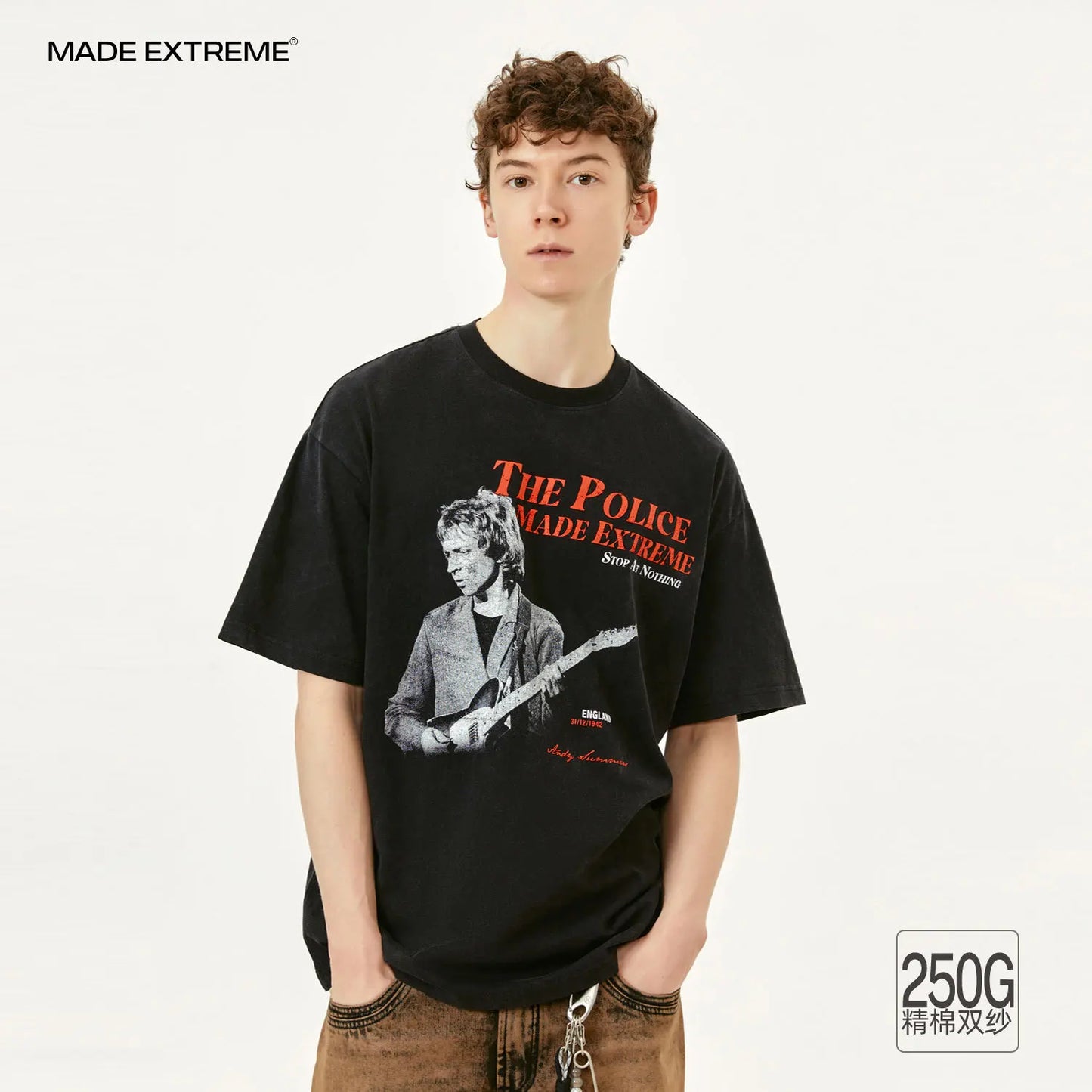 MADEEXTREME Rock Retro Graphic Oversized T-Shirt