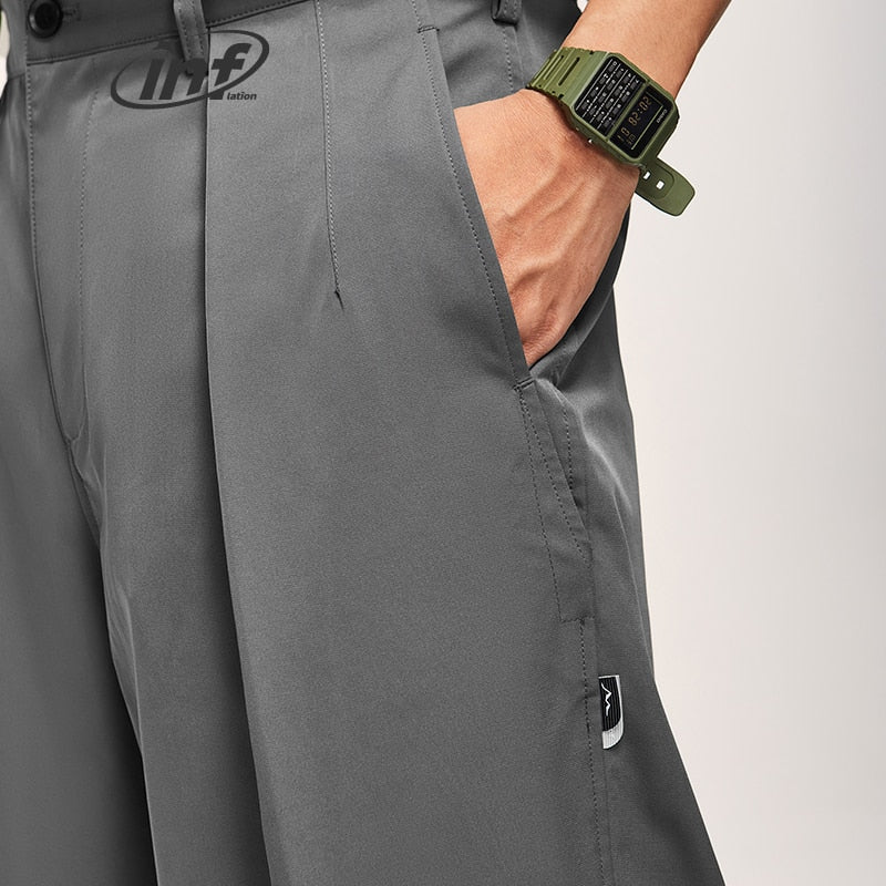 INFLATION Wide Leg Loose Fit Casual Baggy Trousers