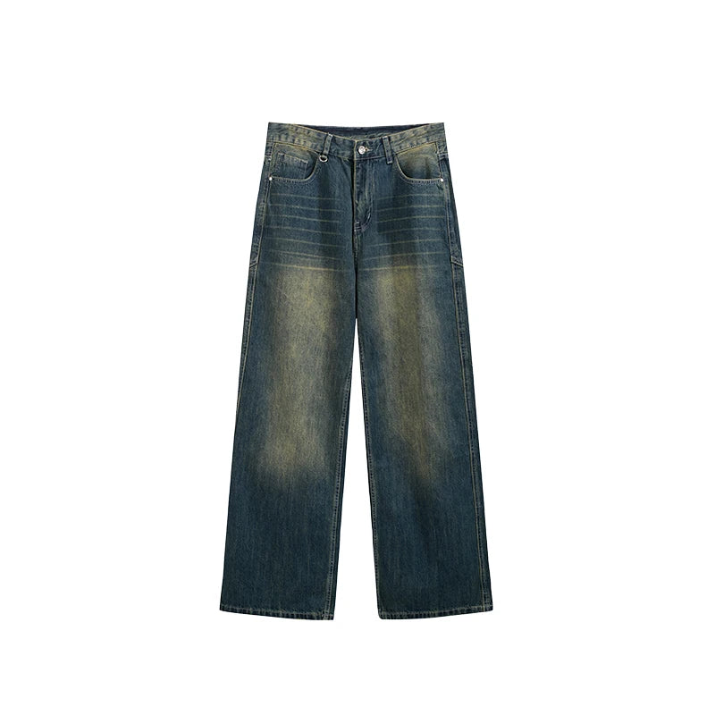 Retro Washed Unisex Denim Jeans