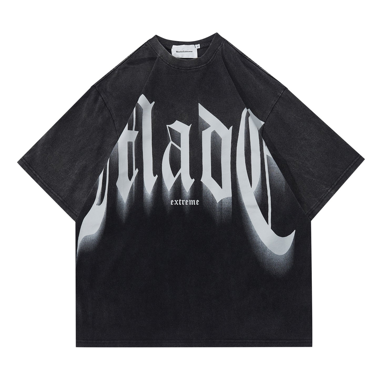 MADE EXTREME LARGE LETTERS PRINT LOOSE WASHED T-SHIRT