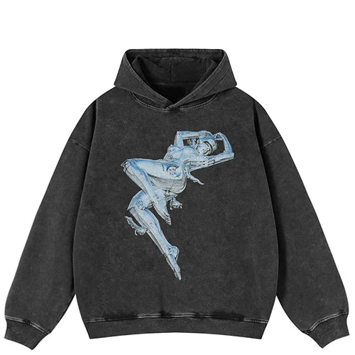 AI Robot Graphic  Heavy Cotton Hoodie